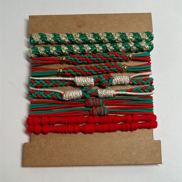 Christmas Boho Style Hairbands / Wristbands #381 - Picture 1 of 2